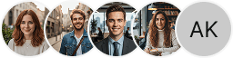 Several investor profile avatars in the Gpbrugnted trading review block